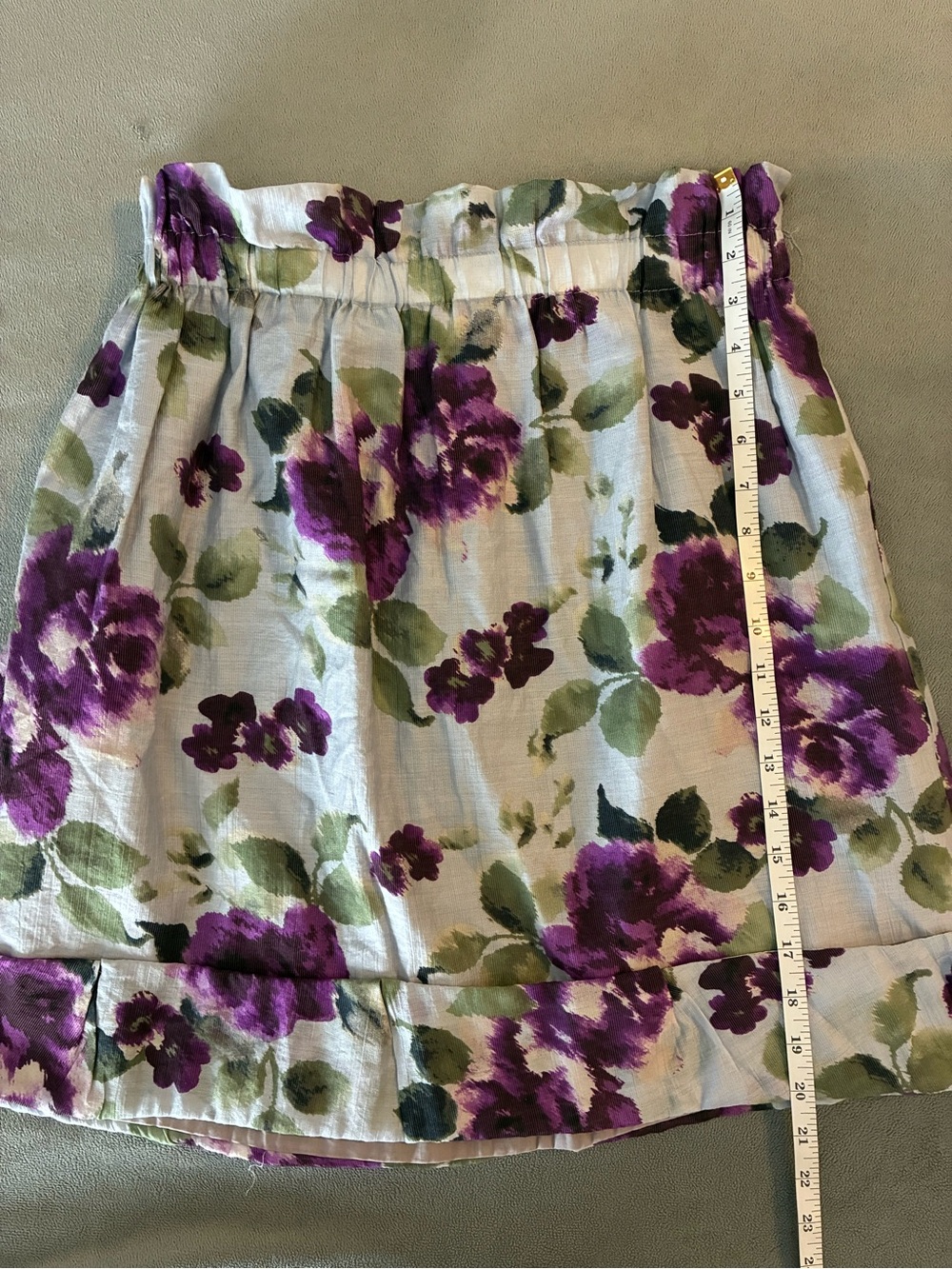 Lapis Purple Floral Skirt - Picture 9 of 9